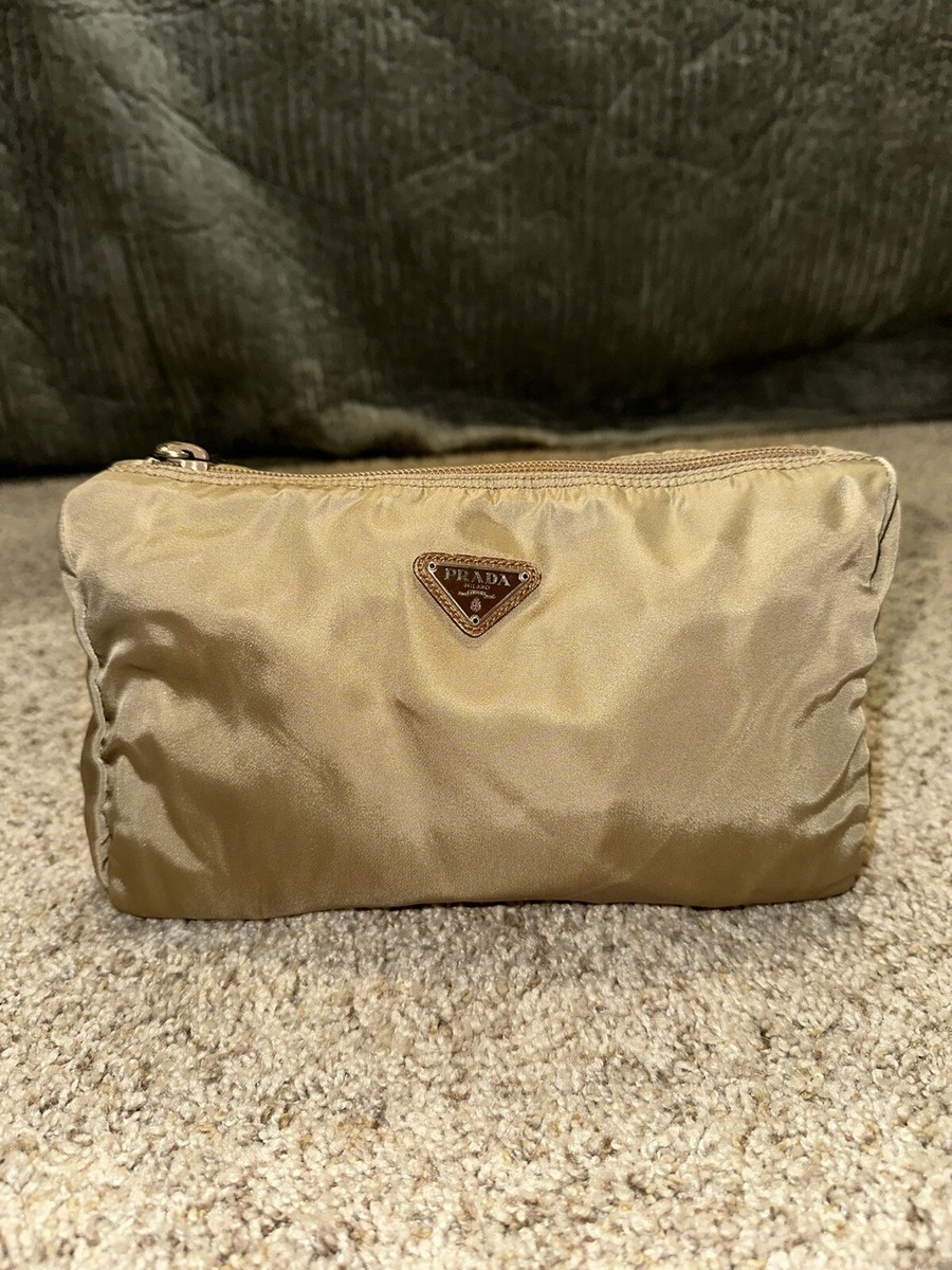 Prada Nylon Beige Cosmetic Case | eBay