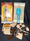 Vintage Marx Johnny West  Jane West Action Figure Doll W Box & Accessories