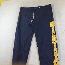 Vintage Russell Athletic Michigan Wolverines Sweatpants Youth L Navy Made in USA