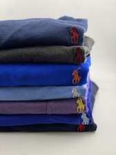 Lot Of 7 Polo Ralph Lauren Mens Size Medium CrewNeck T Shirt Multicolor