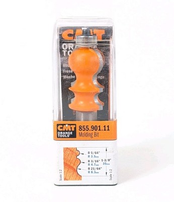 CMT Orange Tools Molding Router Bit, 1/2'' Shank, 15/16'' Dia 855.901.11