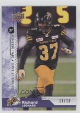 2018 Upper Deck CFL Purple 13/15 Richard Leonard #87 i9i