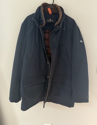 Steinbock Navy Down Duvet Jacket Size 48 Made In Austria Perfect Condition