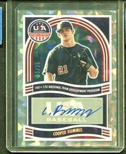 Cooper Rummel Cracked Ice Auto /25 2024 USA Baseball RC