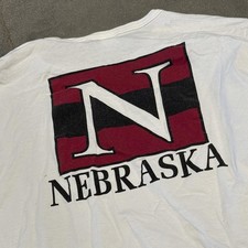 VTG Champion Nebraska Huskers XXLarge Long Sleeve T-Shirt USA Made