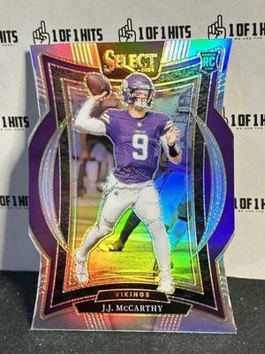 2024 Panini Select JJ McCarthy RC #24 Concourse Silver Prizm Die