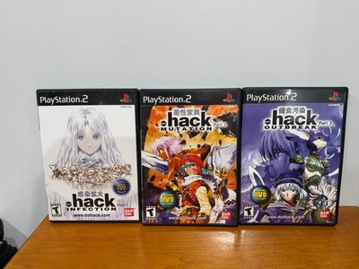 Dot Hack Infection Mutation Outbreak Lot for PS2 Used CIB