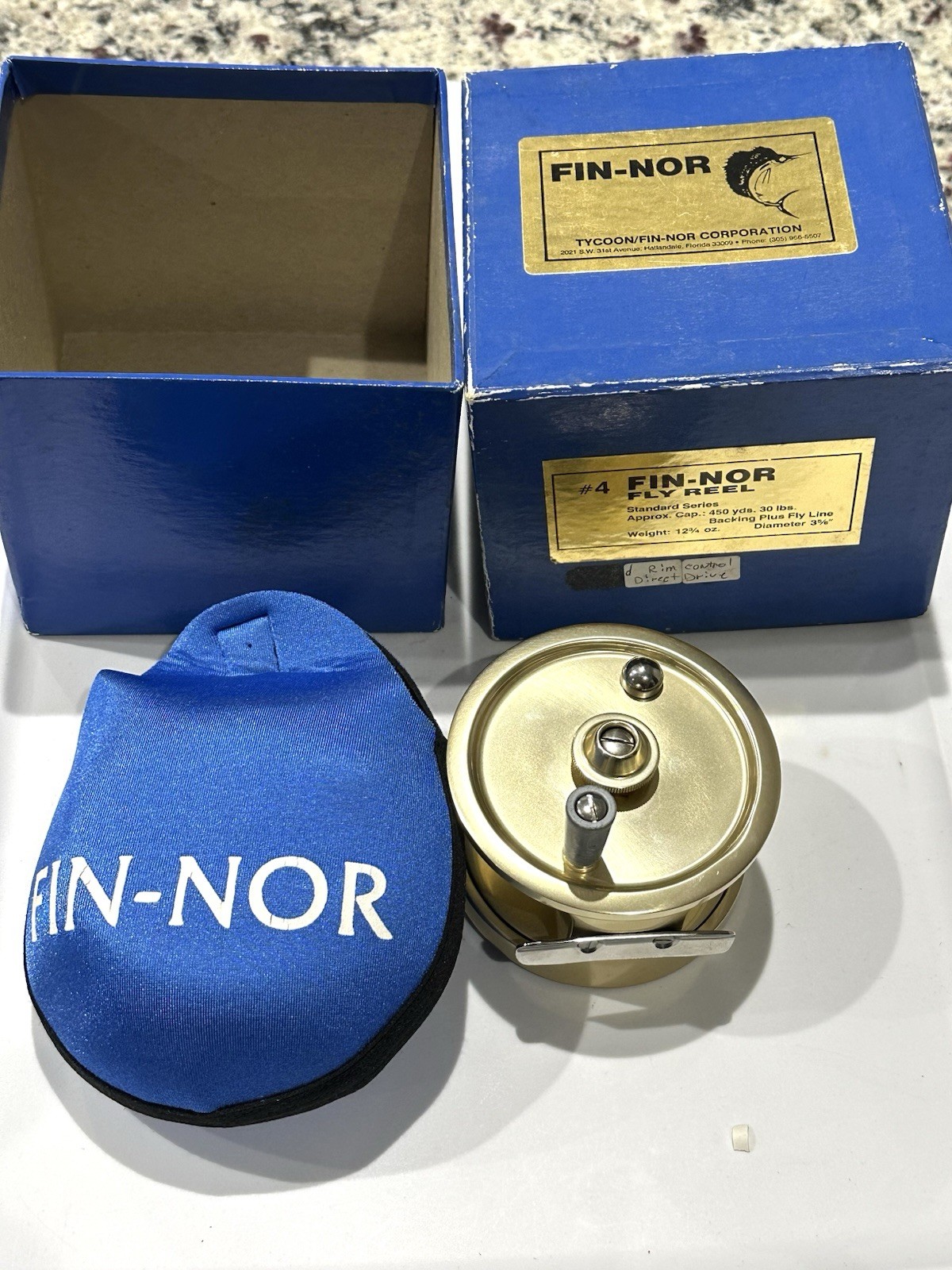 Fin-Nor No 4 Fly fishing Reel NOS!! RH Anti-Reverse L@@K!! t