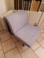 2 LYCKSELE Ikea Poltrane letto singole senza copertura come nuove