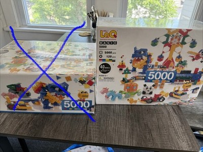 LaQ BASIC 5000 5000pc Interlocking Blocks Set Instruction Manual Box 5+
