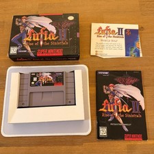 Lufia II Rise Sinistrals 2 (Super Nintendo SNES) Complete in Box Map Poster CIB
