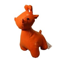 2009 Manhattan Toys Gerry Giraffe Vinymals Pop Mod Art Glossy Orange 11" Plush