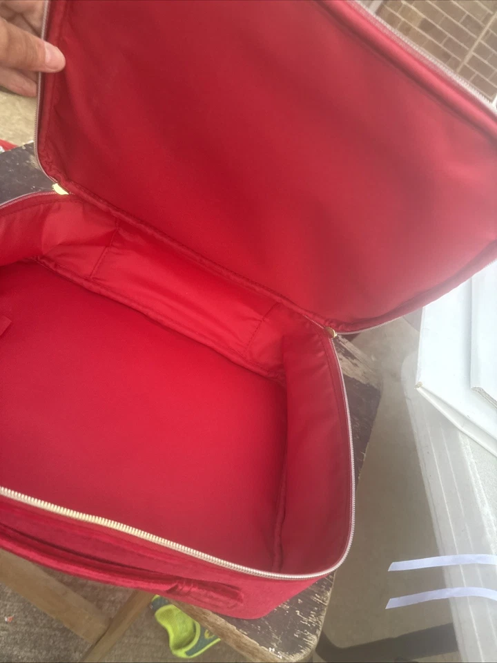 Bolsa estojo de trem Estee Lauder 2023 edição limitada ~veludo vermelho~ com alça - Imagem 2 de 2