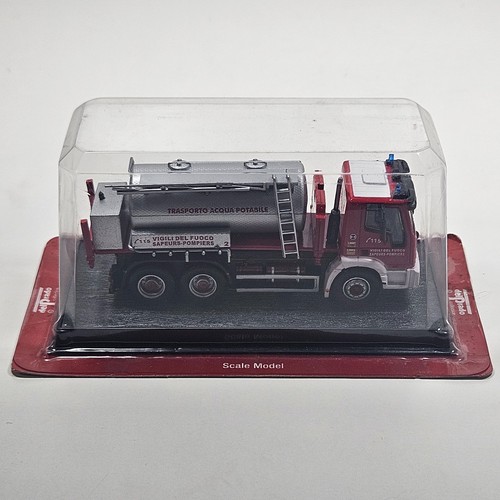 DEL PRADO FIRE ENGINES 1:64 1993 CAMION CITERNE IVECO 380E RED ITALIAN ENGINE - Picture 3 of 5