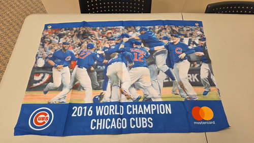 Bandera de los Cachorros de Chicago 2016 Serie Mundial Campeones Final Out SGA-BR
