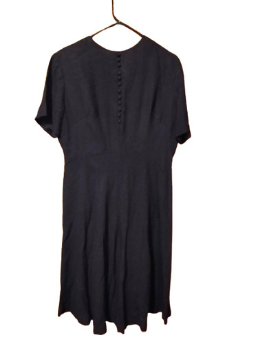 VOLUP 1950s black rayon dress