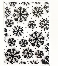 Snowflakes Snowfall Christmas Plastic Embossing Folder for Scrapbook DIY Album C