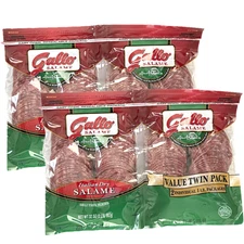2 Pack - 2 lbs Gallo Italian Dry Salame Deli Thin Sliced (4 lbs Total)