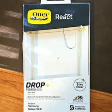 OtterBox React Series Clear Hard Case for Samsung Galaxy S23 Slim Drop Protect