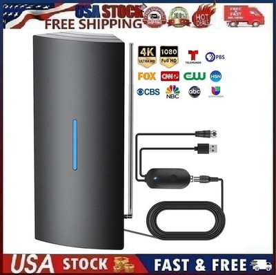 1100 Mile Upgraded TV Antenna Digital HD Antenna Indoor HDTV 1080P 4K Long Range