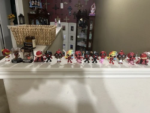 15 Deadpool Funko Pop Mini Figures Lot Bundle