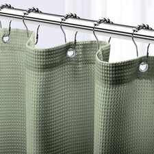 NEATERIZE Sage Green Shower Curtain for 72"W x 72"L Pack of 1 ,