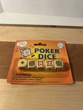 Vtg Poker Dice The Nice Dice Company NOS 2000 Koplow Games NIP Sealed