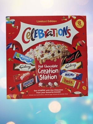 Limited Celebrations Hot Chocolate Creation Station 8 Getränke Set Marshmallows