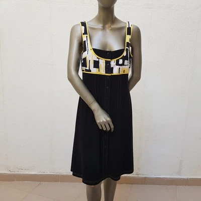Hübsches Kleid von Joseph Ribkoff, 38, schwarz, gelb, weiß - Bild 1 von 4