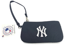 New York Yankees Wristlet Purse Embroidered Logo Small Clutch Wallet w/ Strap