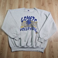 Vintage Russell Athletic Sweatshirt Mens XXL Gray Comets Volleyball 90s USA Made