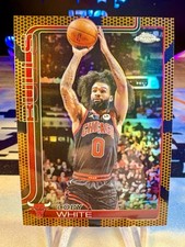 2025-26 Coby White Topps Chrome Basketball Refractor #80 Chicago Bulls