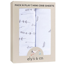 Ely'S Co. Elys Co. Pack And Play Sheets For Mini/Portable Crib 2 Pack Fitted