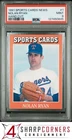 1991 ALLAN KAYE'S SPORTS CARDS NEWS MAGAZINE HAND CUT #1 NOLAN RYAN HOF PSA 9