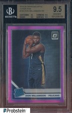 2019-20 Donruss Optic Hyper Pink #158 Zion Williamson RC Rated Rookie BGS 9.5