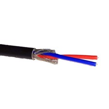 5m Cable 2 Core Screened 24 Awg 3.85mm Thick 7/0.2mm