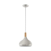 Braun Chrom Moderne Skandinavisch HäNgelampe Pendelleuchte 1X60W/E27