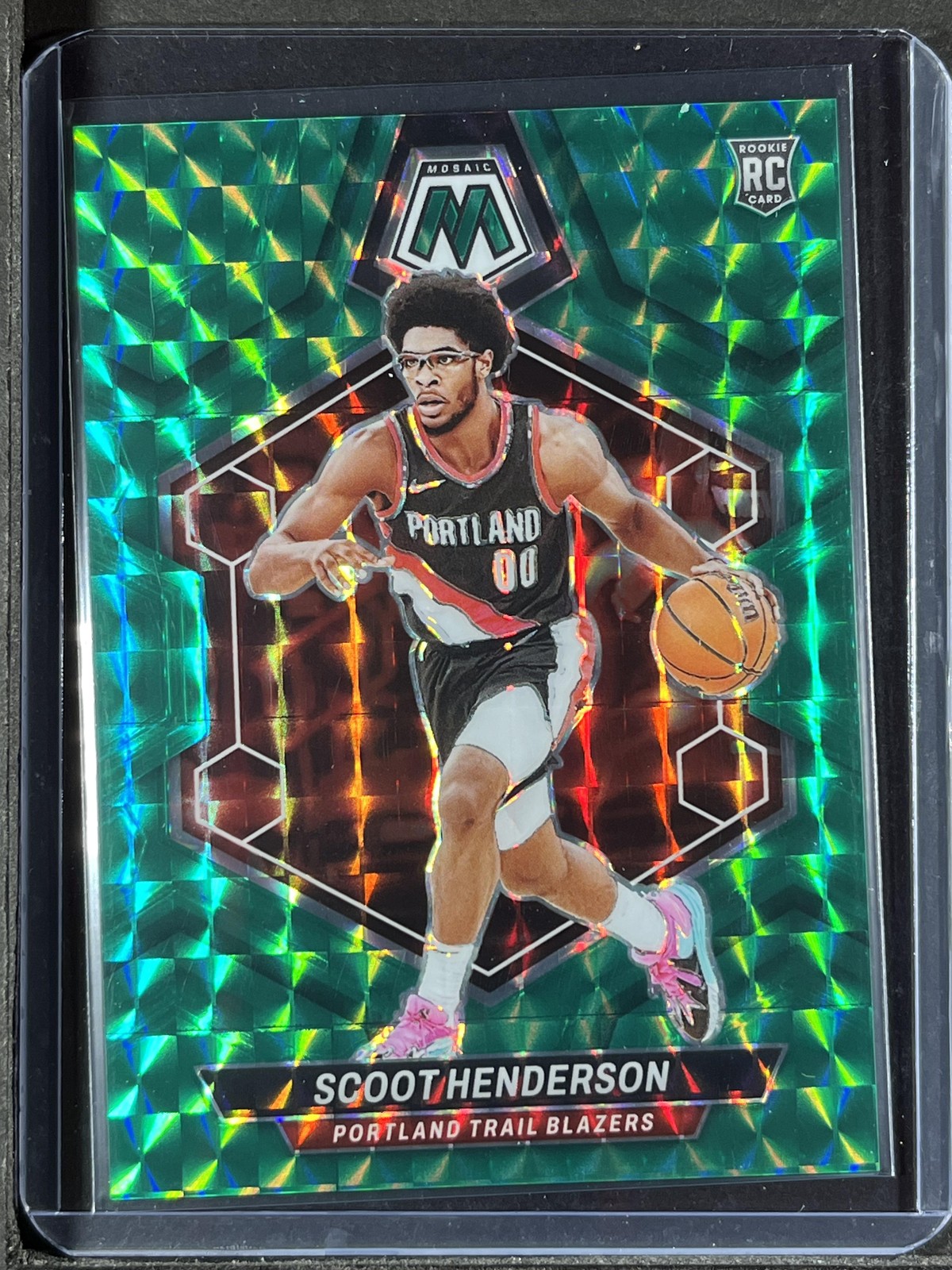 2023-24 Panini Mosaic #216 Scoot Henderson Teal #/75 250004