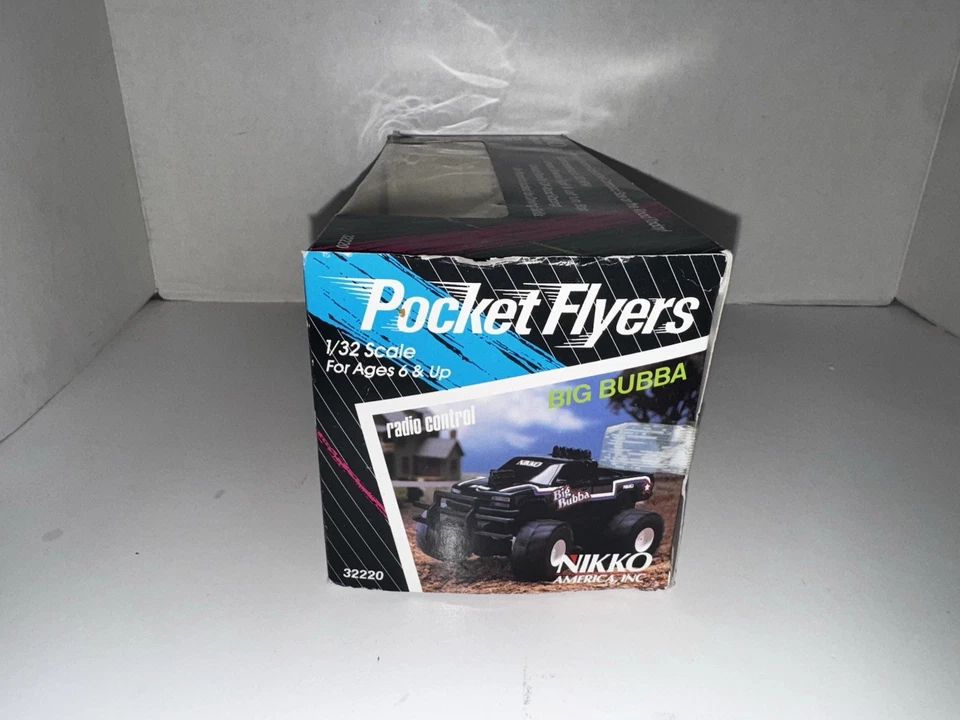 Nikko Big Bubba Monster Truck 1/32 RC 49MHz Rocket Flyers Box Manual Tested - Image 4 of 4