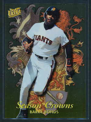 Barry Bonds 1996 Fleer Ultra Season Crowns #1 San Francisco Giants