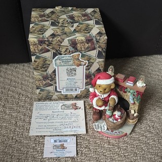 1999 Cherished Teddies ‘Sanford’ Santa Bear Family Friends & Tradition Figurine