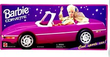 NRFB SEALED Barbie Corvette Convertible Sports Car 1995 Mattel 67164