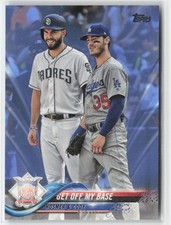 2018 Topps Update #US150 Get Off My Base Father's Day Powder Blue #/50
