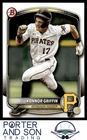 Konnor Griffin 2025 Bowman Prospects #BP-86 Pittsburgh Pirates Baseball Card