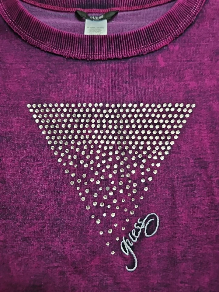 Blusa Top para Niña GUESS Manga Corta Cuello Redondo Color Rosa Mezcla de Algodón.Talla XL Foto 4 de 4