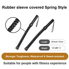 Ropeless Battle Rope Home GymEquipment With Integrated Non-Slip Handles Rubber-C