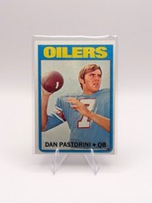 1972 Topps #156 Dan Pastorini Houston Oilers Rookie Card RC [EX]. rookie card picture
