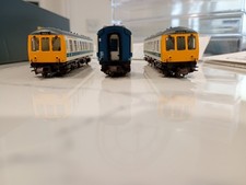 N Gauge Graham Farish Class 108 DMU 3-Car Set BR White & Blue DCC Ready 371-888