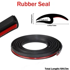 For Honda Models Car Windshield Weather Seal Rubber Trim Molding Cover 10 Feet