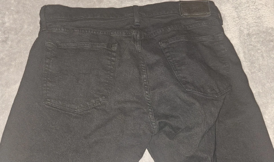 Ralph Lauren Black Varick Slim Straight Stretch Jeans 34x32  UPC789023496631 - Image 3 of 4